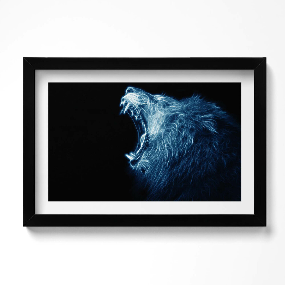 Kép keretben Vad oroszlán testbeszéd