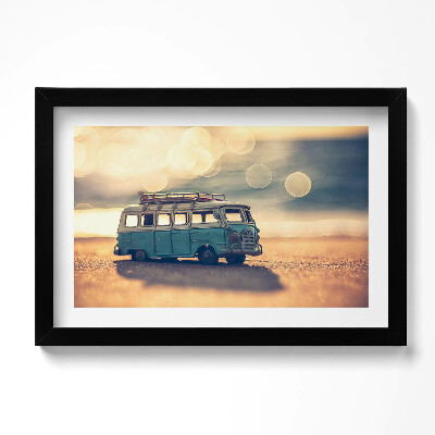 Kép keretben Lakókocsi a tengerparton