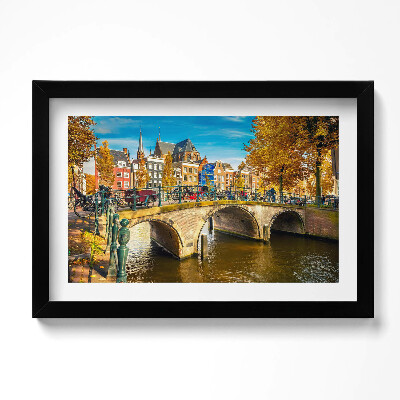 Keretezett kép Őszi hideg Amszterdamban