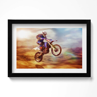 Keretezett kép Motoros a sivatagban