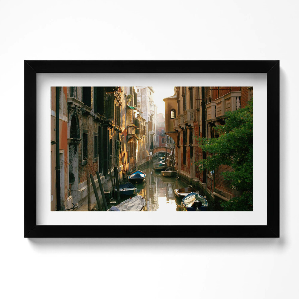Keretezett kép Velence Velencében. A Canal Grande romantikája