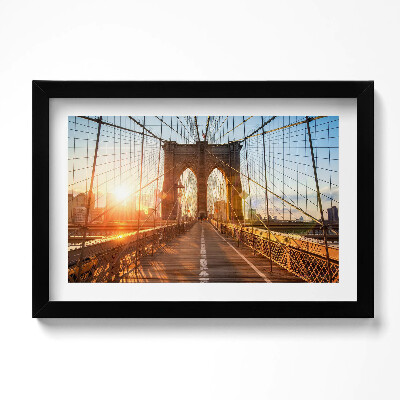 Kép keretben Brooklyn Bridge NYC