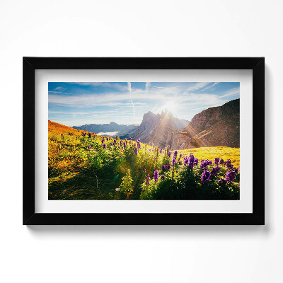 Kép keretben Tájkép Dolomitok