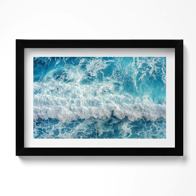 Keretezett kép Madártávlatból egy óceáni hullám