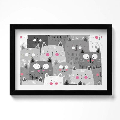 Keretezett kép Mintás macskák