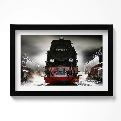 Keretezett kép Mozdonyok éjszaka