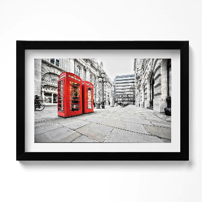 Keretezett kép Red telefonfülkék London