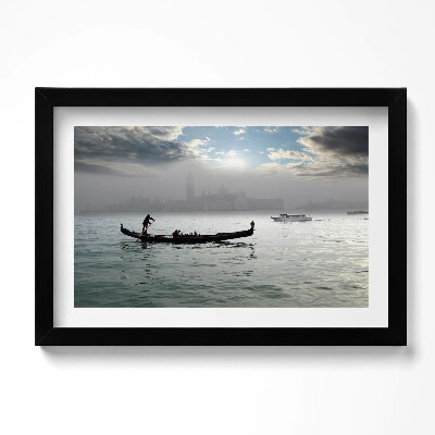 Kép keretben Velencei gondolák