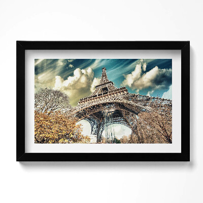 Keretezett kép Lenyűgöző kilátás az Eiffel-toronyra