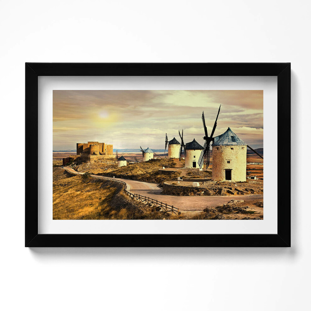Kép keretben Cosuegra szélmalmok