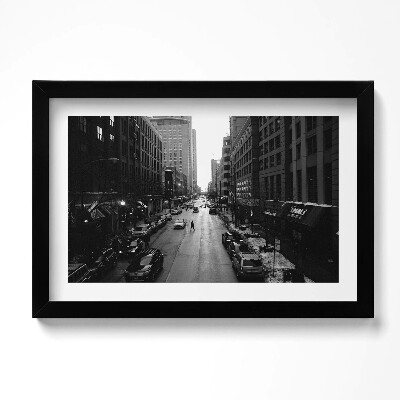Kép keretben Chicagó fekete-fehér utcái