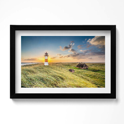 Keretezett kép Világítótorony Listán Syltben