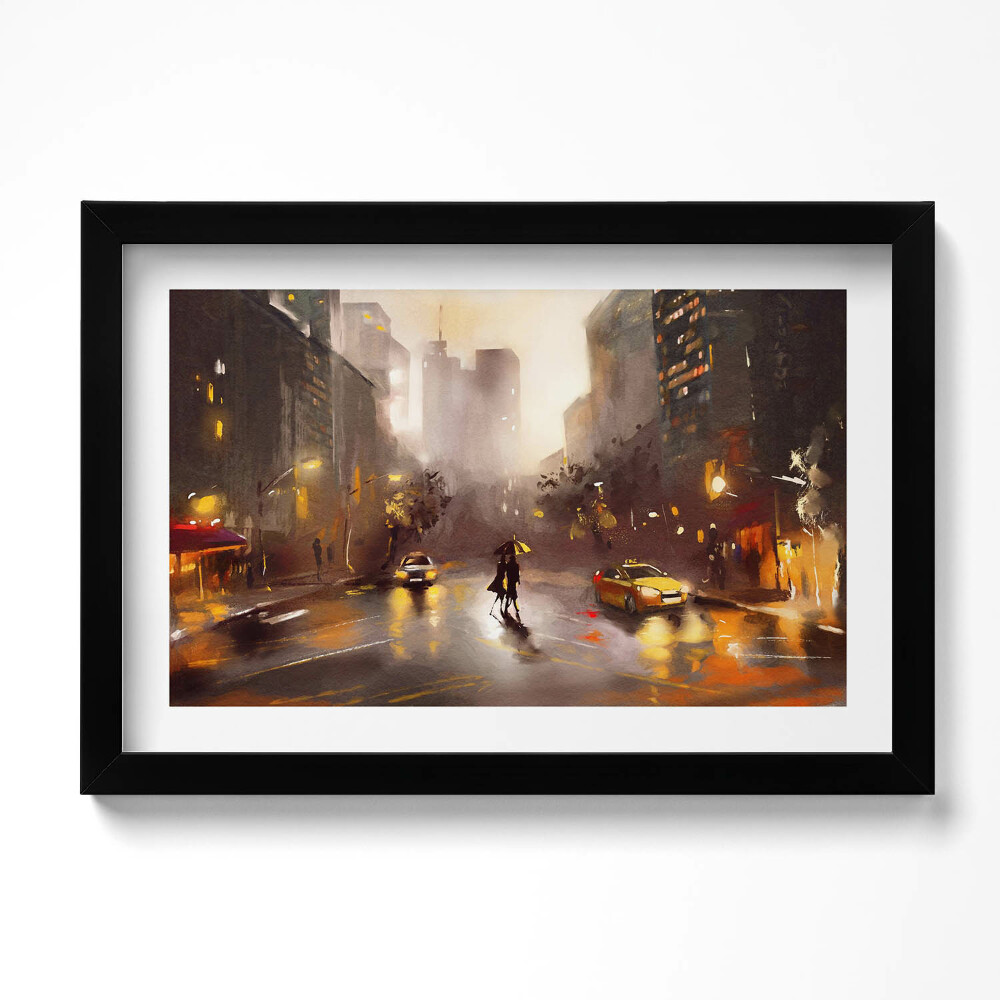 Keretezett kép New York utcaképe