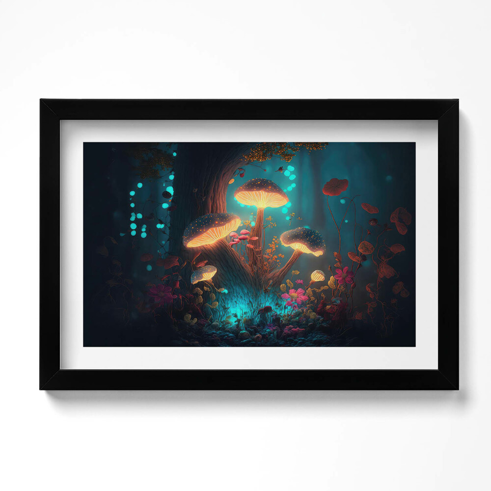 Kép keretben Erdő és varázsgombák