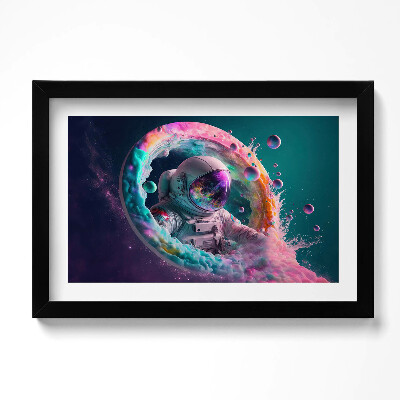 Keretezett kép Kozmonauta színes felhők