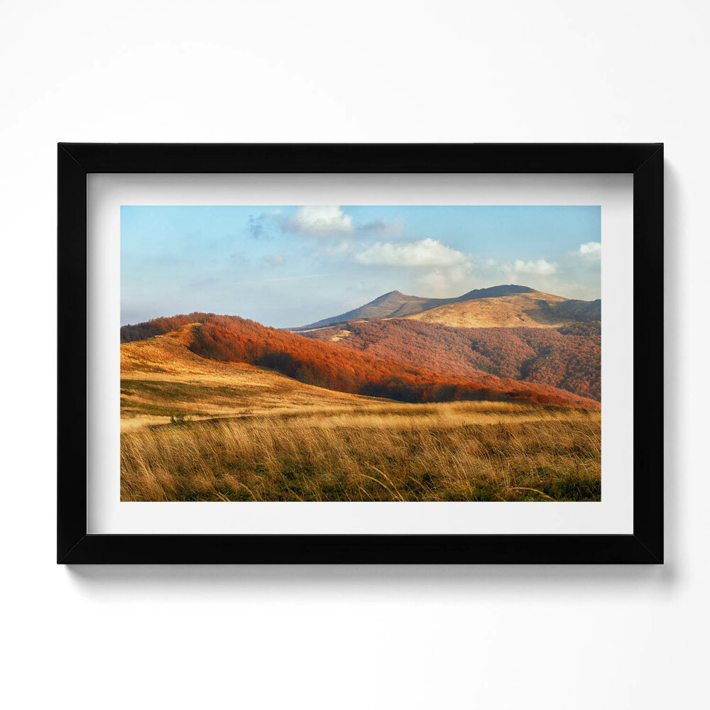 Keretezett kép Hegyi táj ősszel