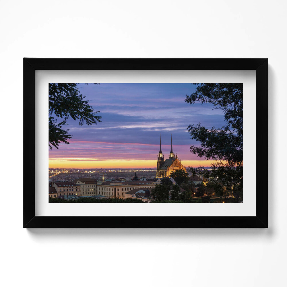 Kép keretben Napfelkelte Brno