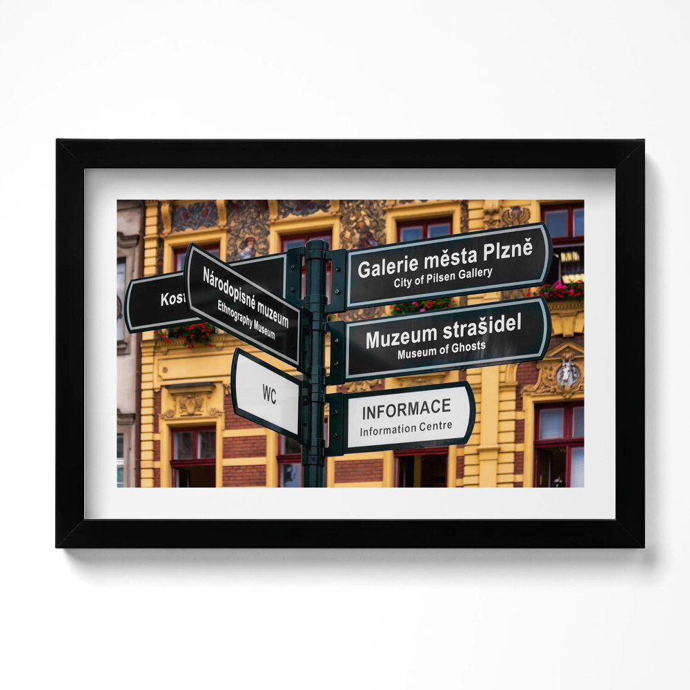 Keretezett kép Pilsen tábla