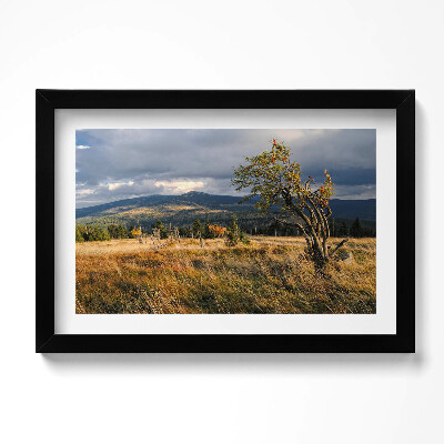 Kép keretben Óriáshegyek ősszel