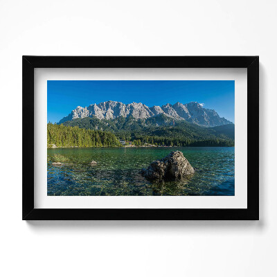 Kép keretben Zugspitze csúcs Németország