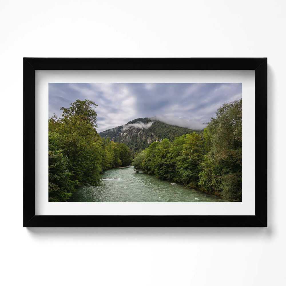 Kép keretben Hegyi táj Németország