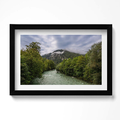 Kép keretben Hegyi táj Németország