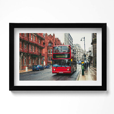 Kép keretben Busz Birminghamben az Egyesült Királyságban