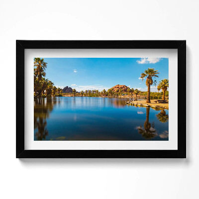 Kép keretben A Papago Park tájképe