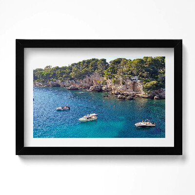 Keretezett kép Tájkép Cap dAntibesben