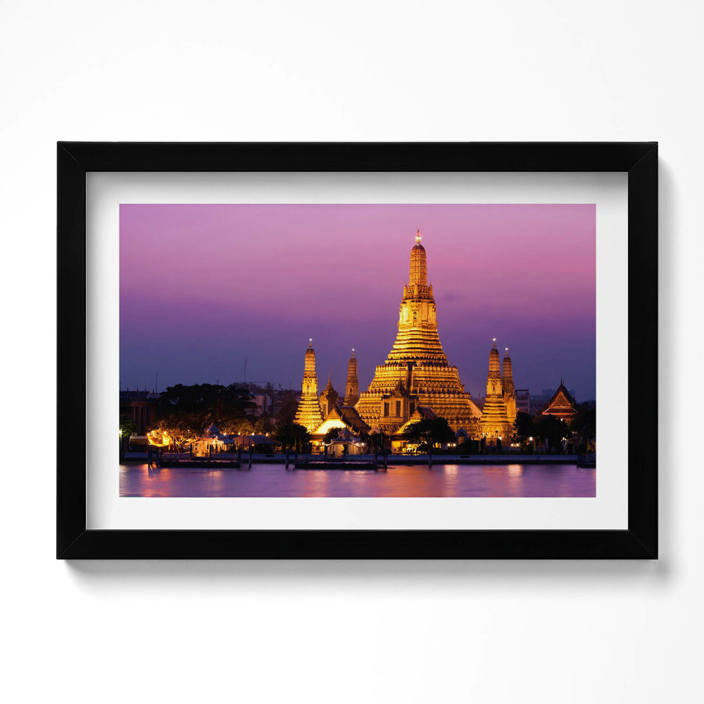 Kép keretben Templom Bangkokban Thaiföld