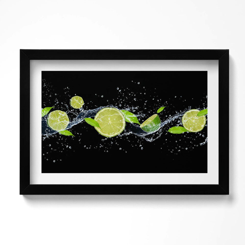 Kép keretben Meszes mentás víz