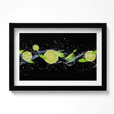 Kép keretben Meszes mentás víz