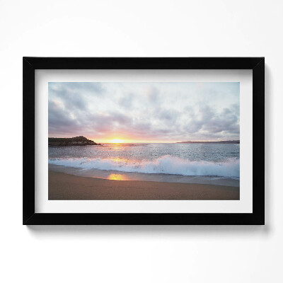 Kép keretben Tengerpart és naplemente