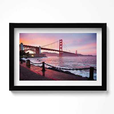 Kép keretben A Golden Gate híd látképe