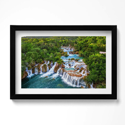 Keretezett kép Vízesések és folyó Krka Horvátország