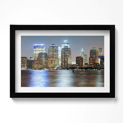 Keretezett kép Panoráma a városról éjszaka