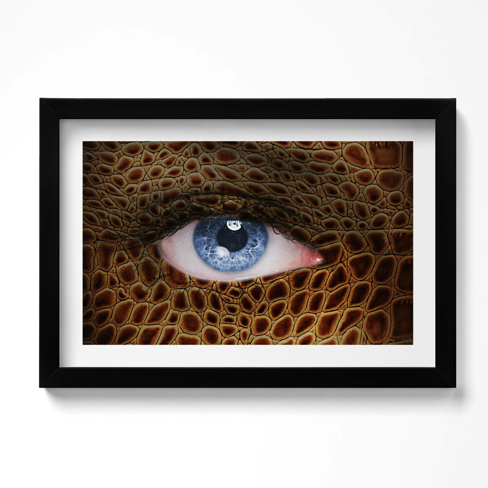 Kép keretben Női macskaszem és párducminta