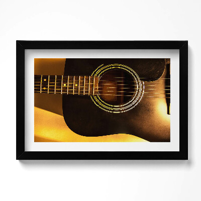 Keretezett kép Fekete gitárhangszer