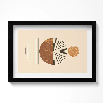 Keretezett kép Geometrikus művészet boho stílusban