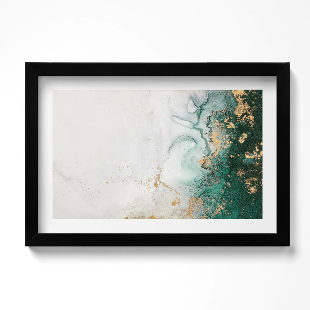 Kép keretben Absztrakt kompozíció arannyal