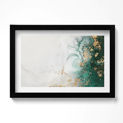 Kép keretben Absztrakt kompozíció arannyal