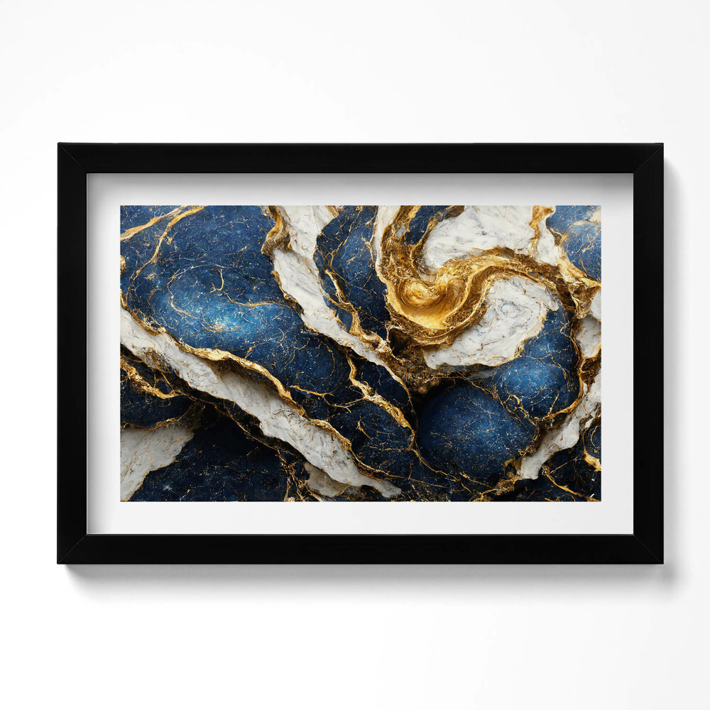 Kép keretben Glamour absztrakt textúra arannyal