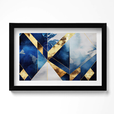 Kép keretben Geometrikus kompozíció arannyal arany