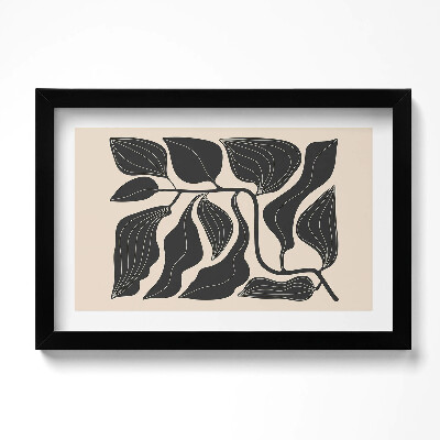 Keretezett kép Minimalista illusztráció növényi levelek