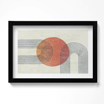 Kép keretben Modern művészeti vonalak és kör