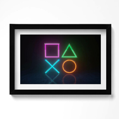 Keretezett kép Játékos szimbólumok - karakterek a konzolpadon