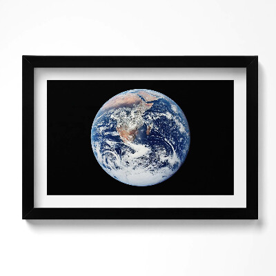 Kép keretben Föld az űrből nézve