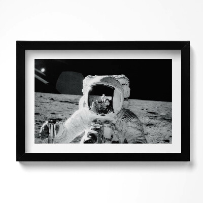 Keretezett kép Űrhajós a Holdon - NASA fotó
