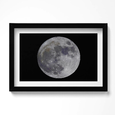 Kép keretben Telihold a fekete égbolton