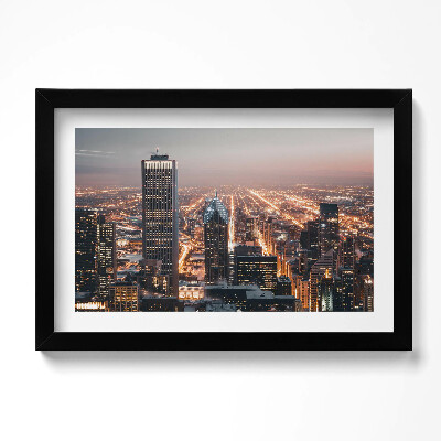 Kép keretben Esti város